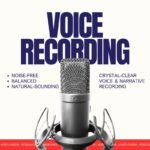Voice Recording Podcast Recording Audiobook Recording