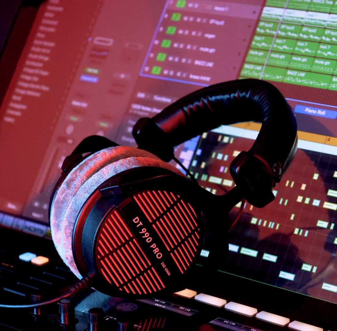 DT Pro Headphones at Ratina Studios Production Desk